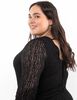 Vestido Maxi Encaje Manga Larga Mujer Extralindas