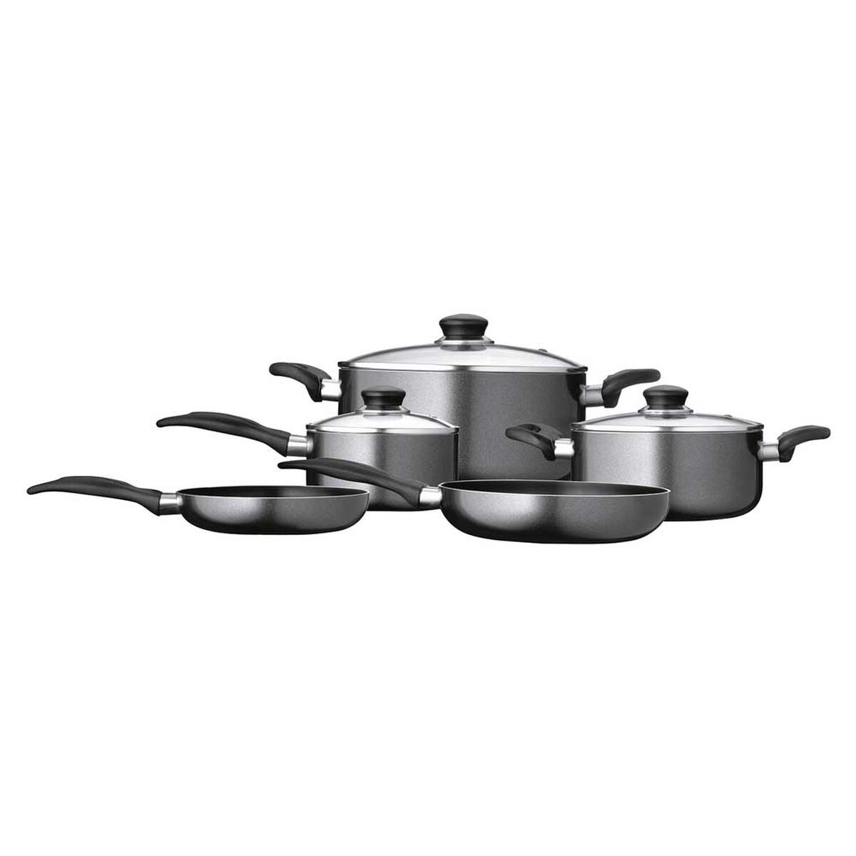 Batería de Cocina Aluminio Fantuzzi Gourmet Gris 8 Piezas
