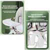 Coche Doble con Mesita de Comer Reclinable Negro LuBabycas