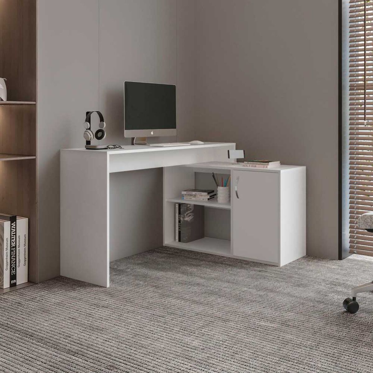 Escritorio en L Tuhome Eco 1 Puerta Blanco&nbsp;