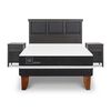 Cama Europea CIC 2 Plazas Ortopedic + Respaldo + 2 Veladores Torino