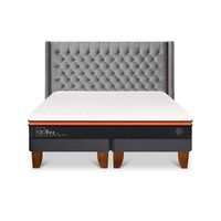 Cama Europea CIC Base Dividida King Bee Comfort + Respaldo Sesia