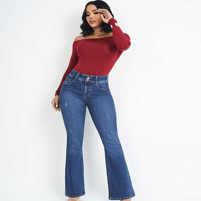 JEANS FLARE MUJER MOST WANTED