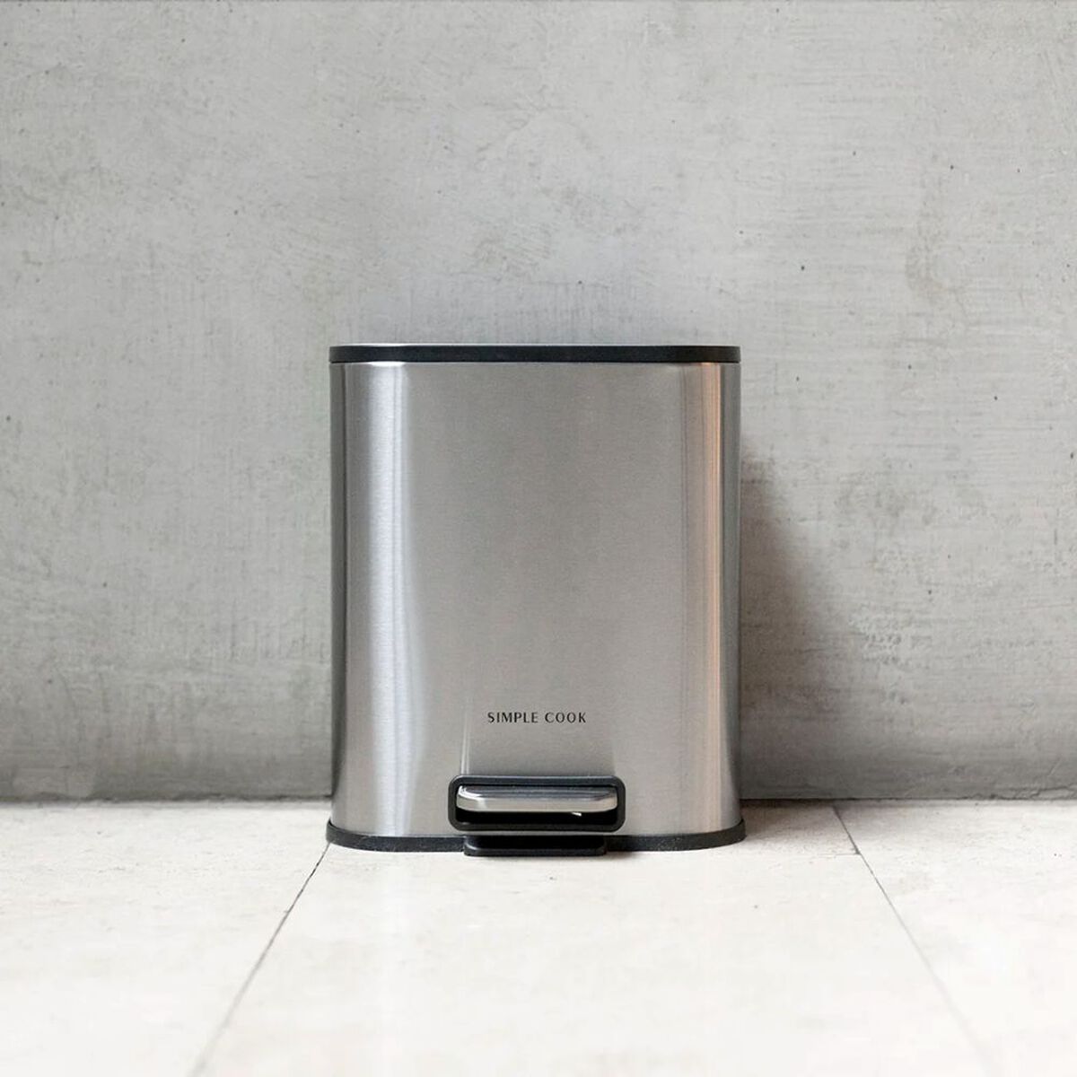 Basurero Mate con Pedal Simple Cook 5 L