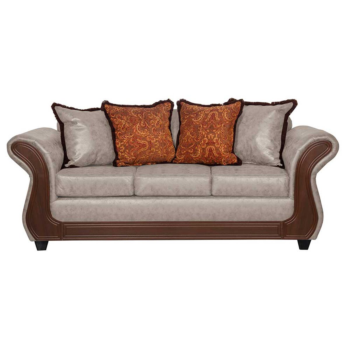 Sofá Black Factory Palermo 3 Cuerpos Crema