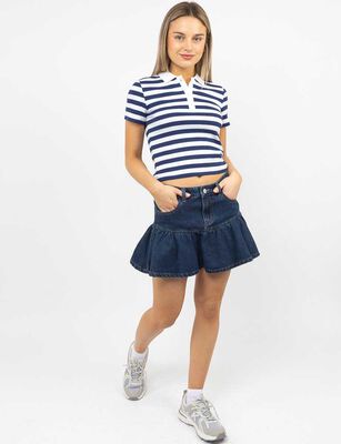 Imagen 2 del producto Falda Mini Vuelos Mujer Icono Azul