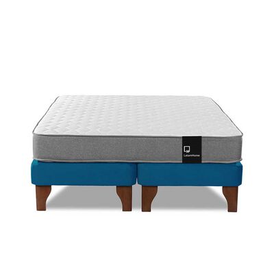 Imagen 2 del producto Cama Europea Latam Home Base Dividida 2 Plazas Zen Best Azul