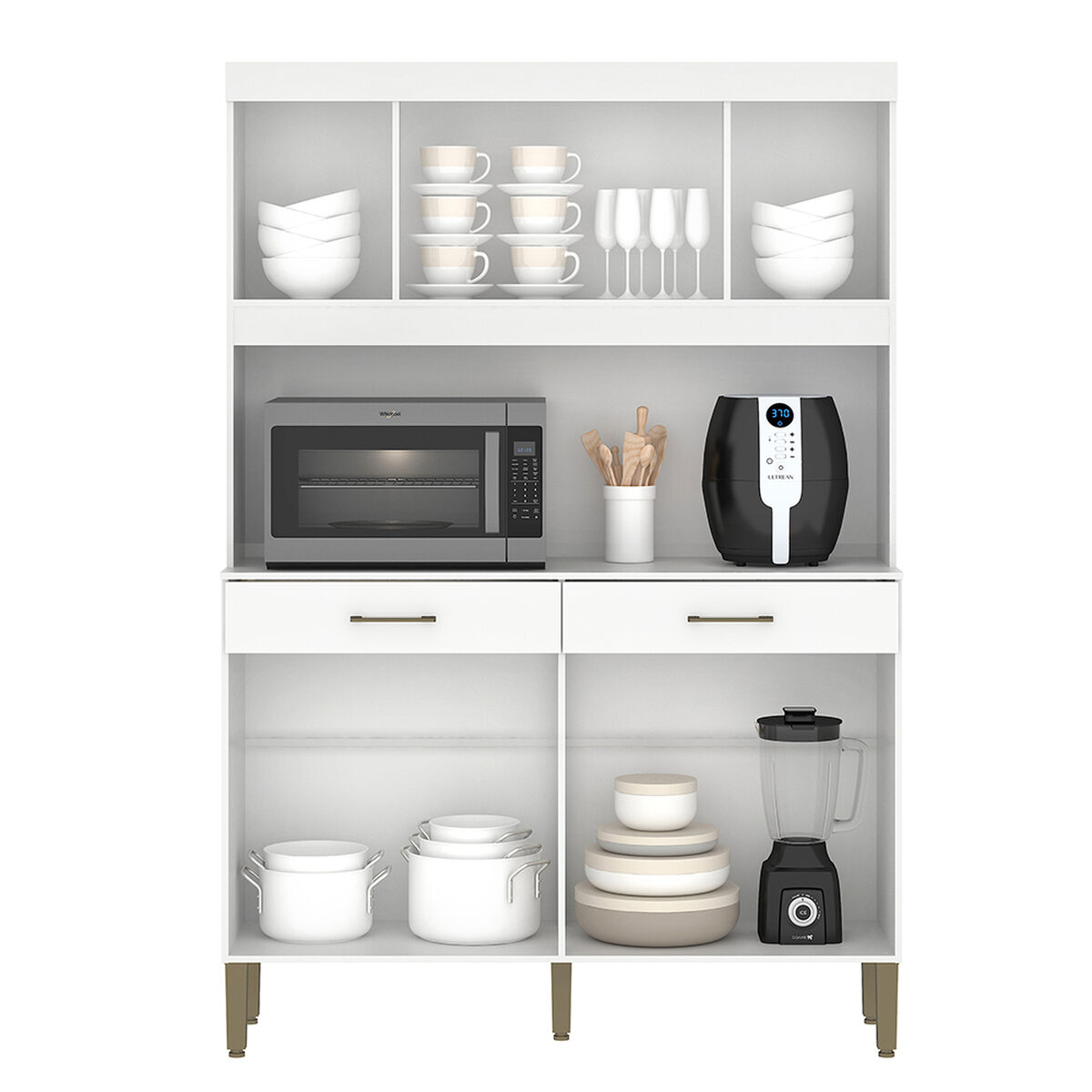 Kit Cocina Vekkahome Laura 8 Puertas Blanco