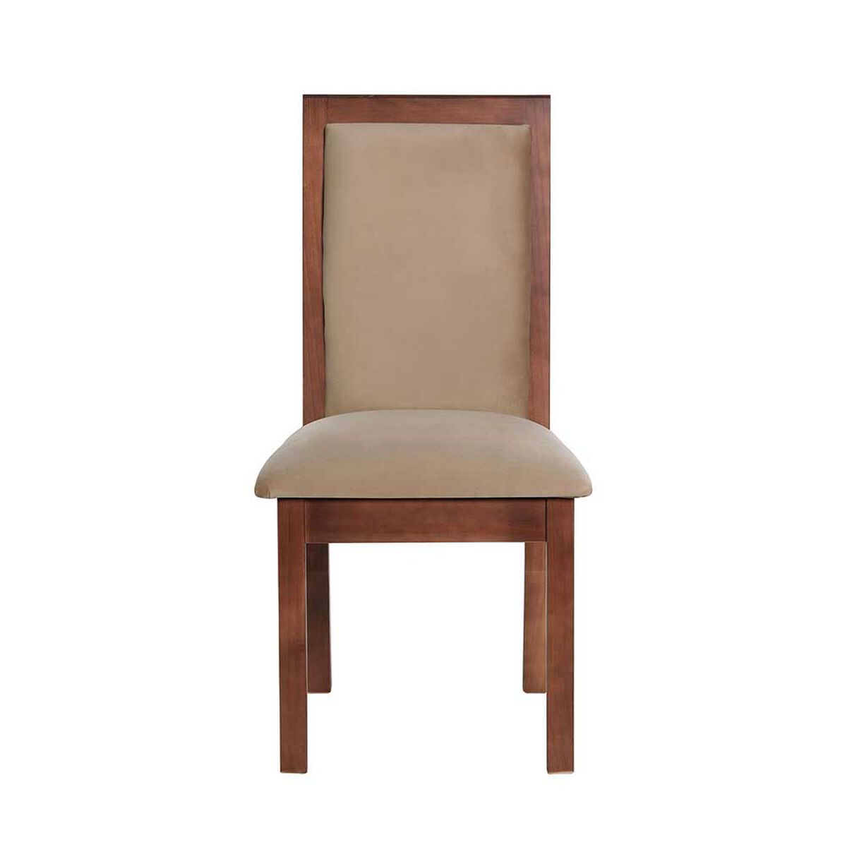 Juego de Comedor Latam Home Pamplona Burgos 6 Sillas Cuero Beige