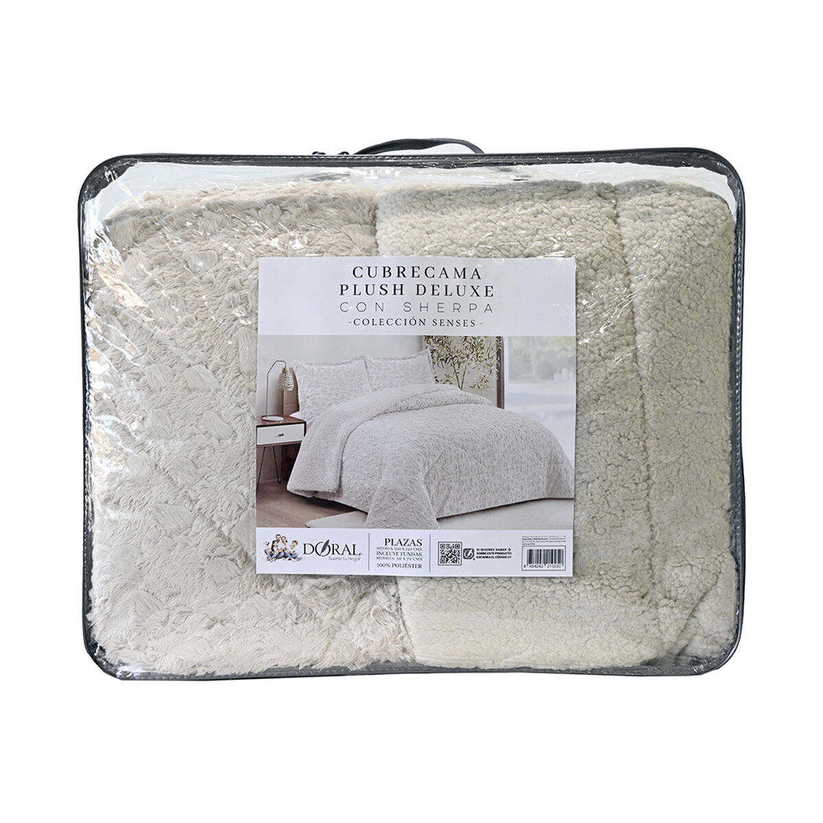 Cubrecama Doral Super King Beige Senses