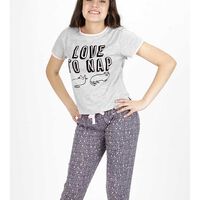 Pijama de Algodón Niña Kayser Gris