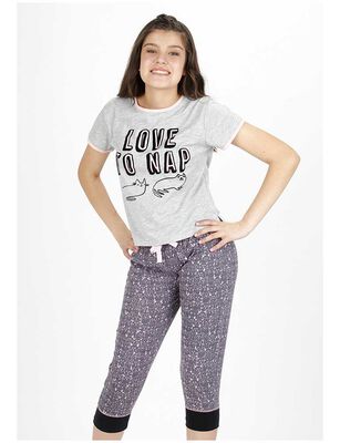 Imagen 1 del producto Pijama de Algodón Niña Kayser Gris