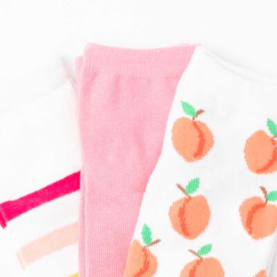 Imagen 2 del producto Pack 3 Calcetines Mujer Icono Naranjo