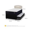 Cama Nido CIC 1,5 Plazas Premium + Respaldo Gales Alpino
