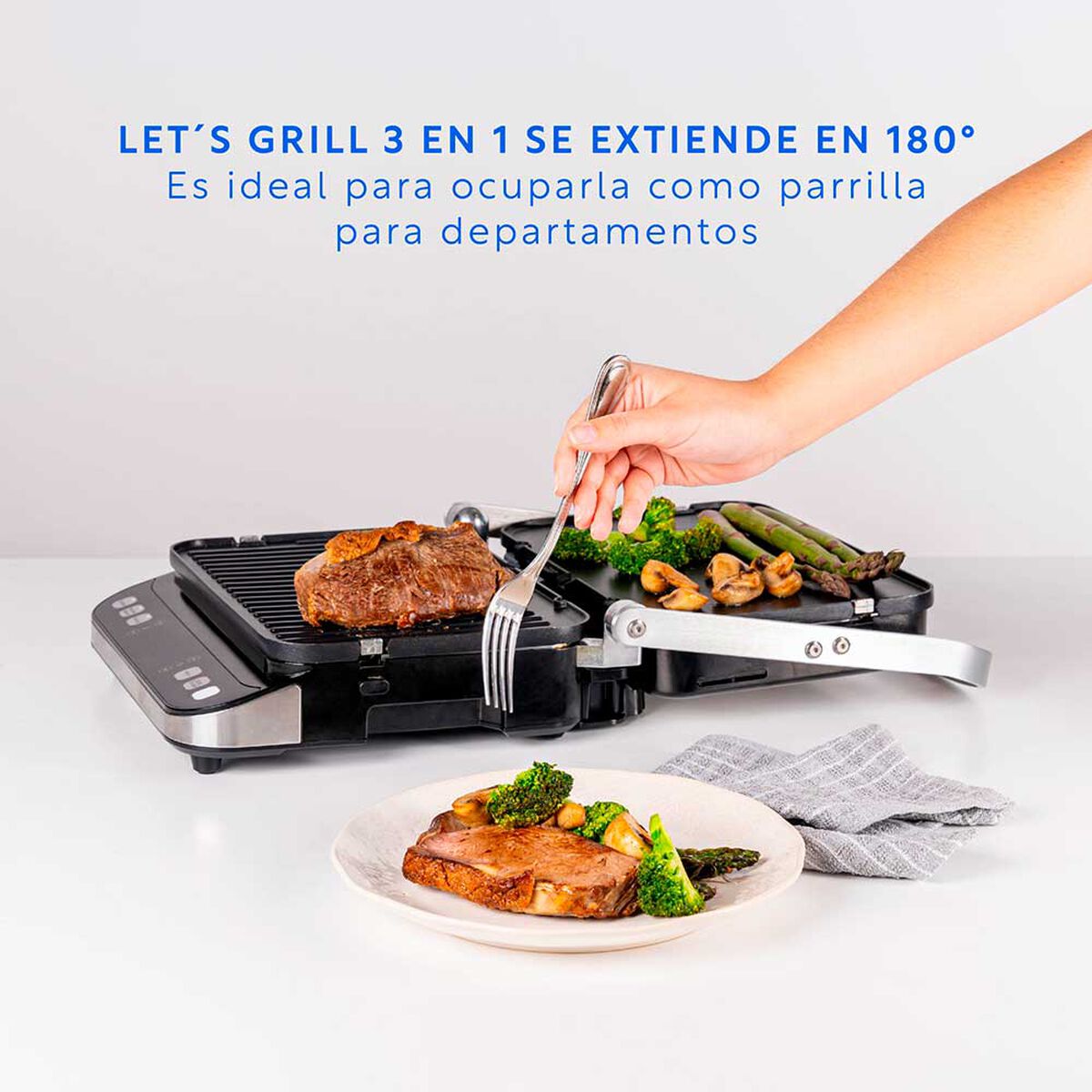 Sandwichera EasyWays Let's Grill 3 en 1
