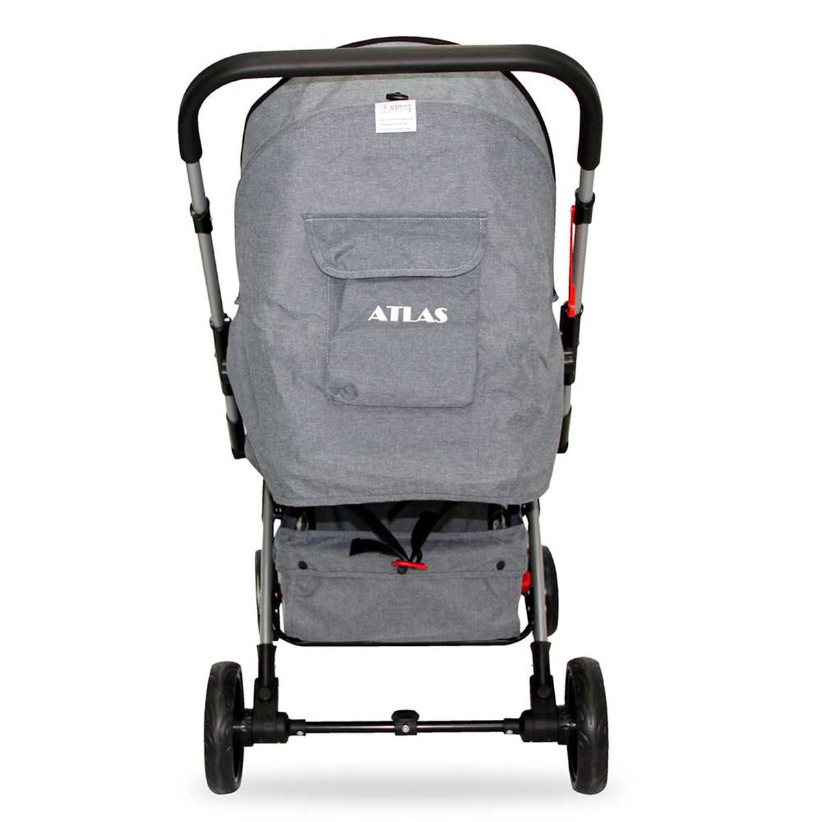 Coche Cuna Atlas Manillar Reversible Gris
