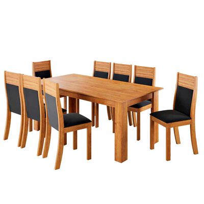 Juego de Comedor Di Poretti Design Anitere 8 Sillas Beige