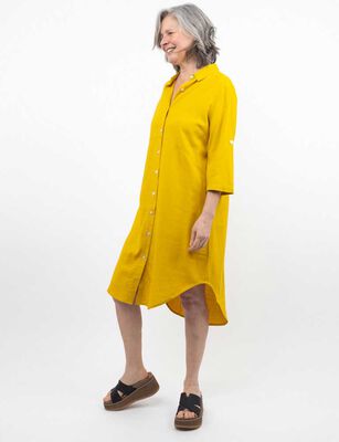 Imagen 2 del producto Vestido Midi Manga Larga Mujer Portman Club Mostaza