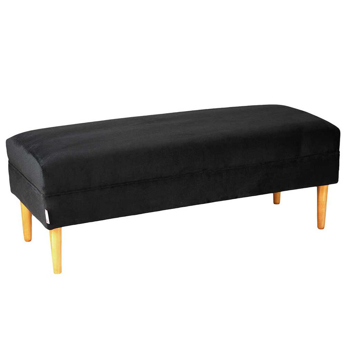 Banqueta Bodevir Provenza Felpa 04 Negro 