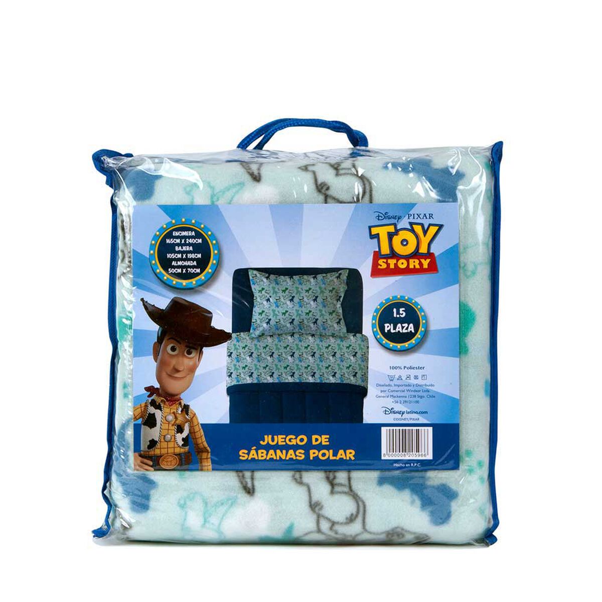 Juego de Sábanas Polar Infantil Disney 1,5 Plazas Rex