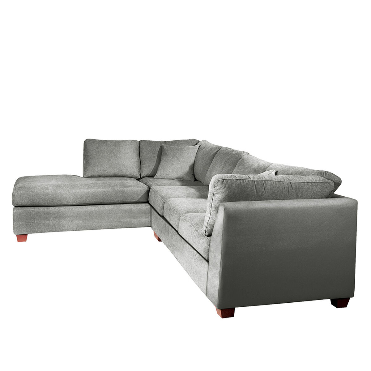 Sofá Seccional Latam Home Padua Izquierdo 5 Cuerpos Gris