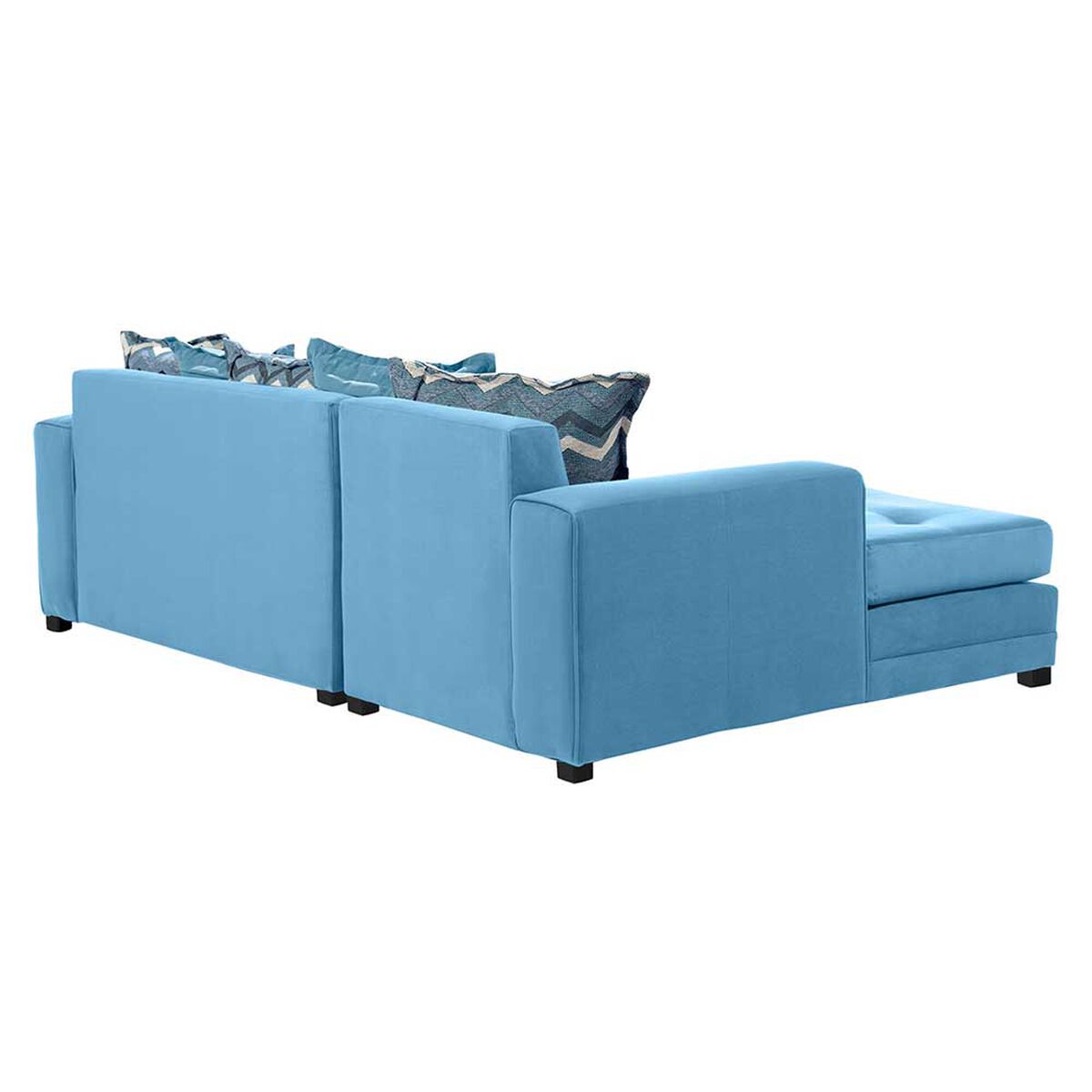 Sof&aacute; Seccional Izquierdo Living Factory Milan 3 Cuerpos Azul Piedra