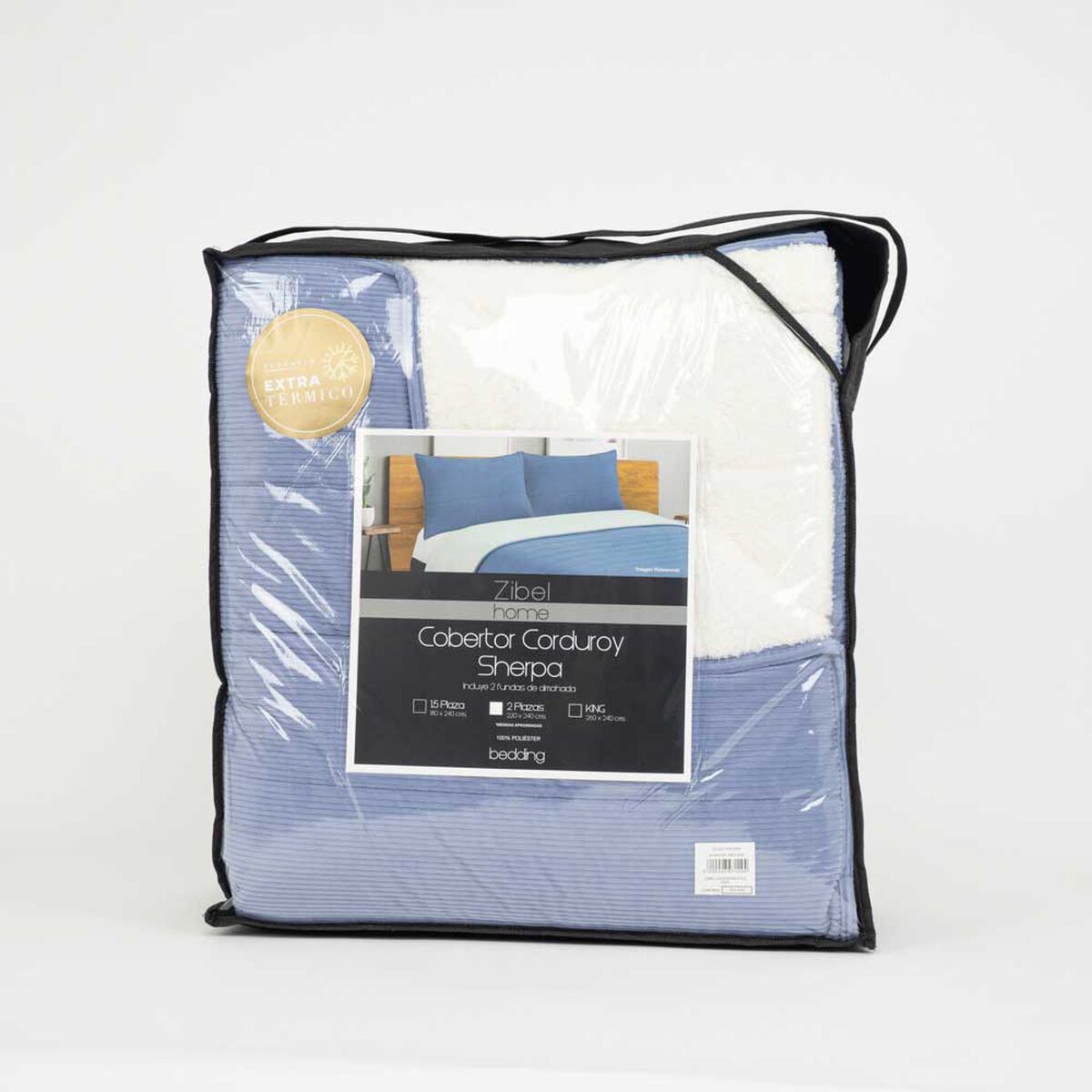 Cobertor Corduroy Sherpa Zibel 1.5 Plazas