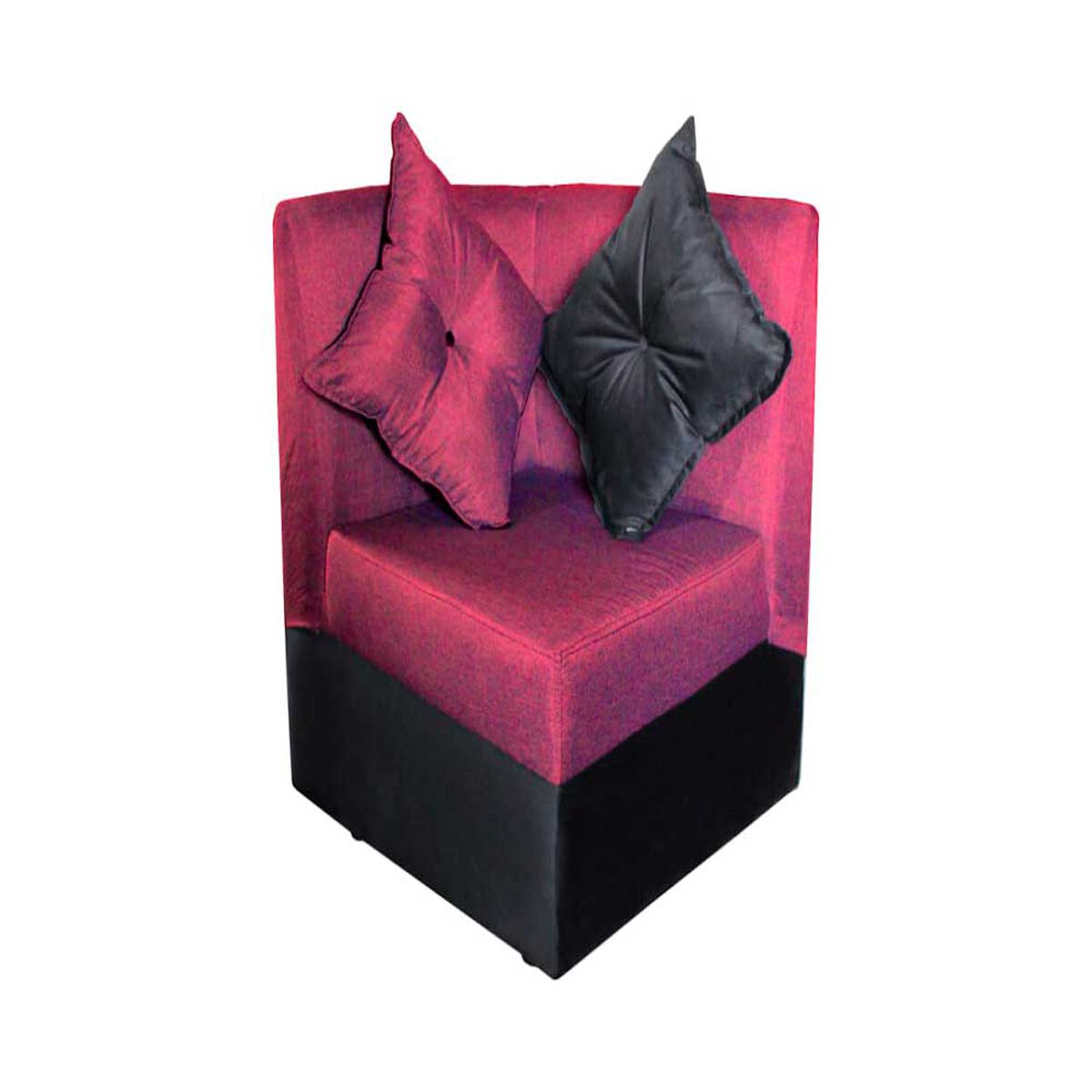 Modular Diseño A&M Home Madison Derecho 5 Cuerpos Negro Burdeo