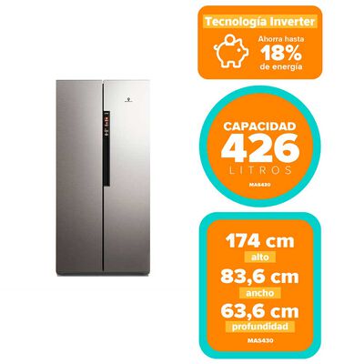 Imagen 2 del producto Refrigerador Side by Side Mademsa MAS430 426 lts