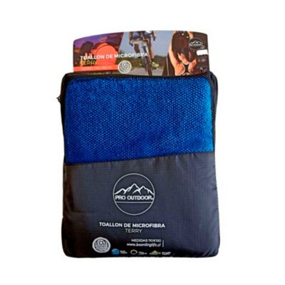 Toallon Terry Azul Pro Outdoor
