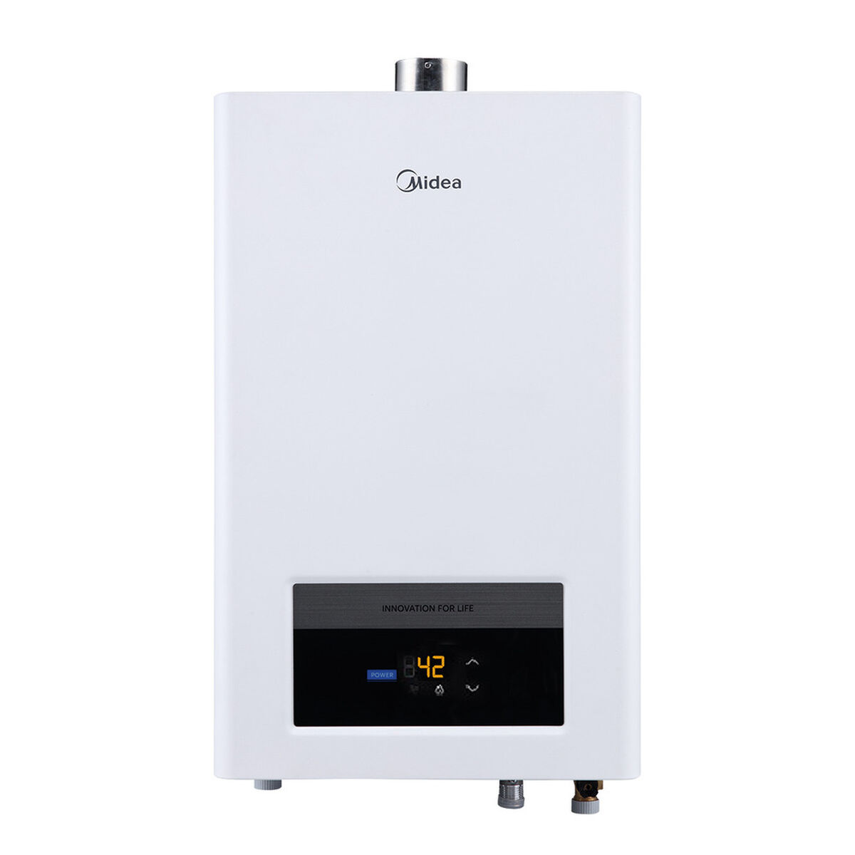 Calefont Gas Licuado Midea MGWH10-20EQPCLW-GL Tiro Forzado 10 lts.