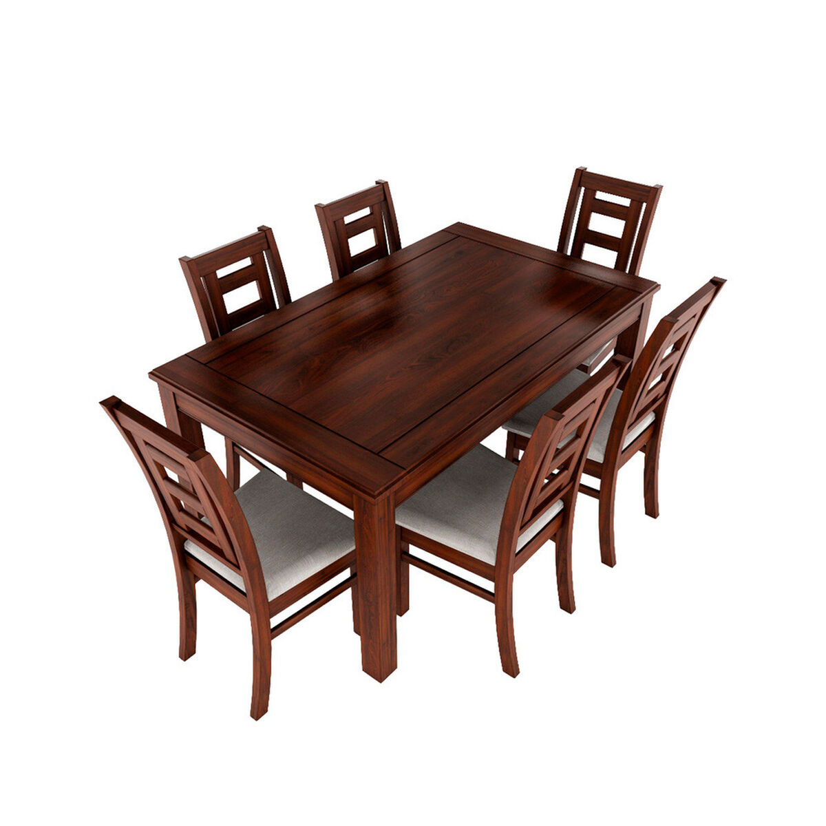 Juego de Comedor Muebles Hema Sevilla 6 Sillas Nogal
