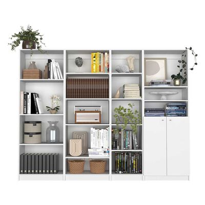 Imagen 2 del producto 3 Estantes + Estante 2 Puertas TuHome Home Blanco