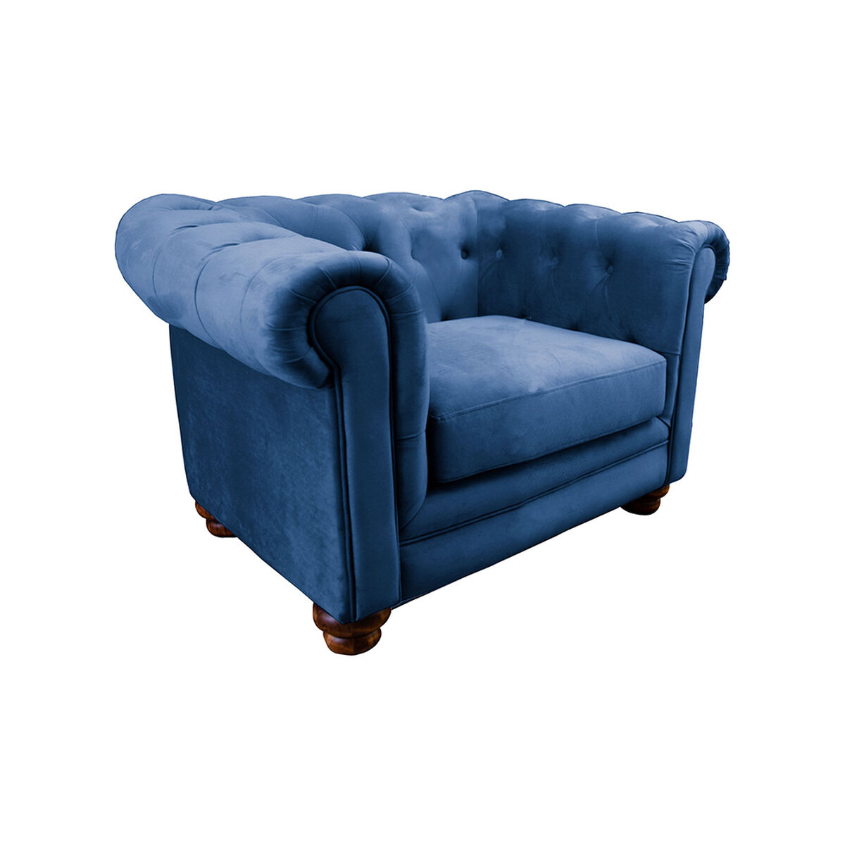 Sof&aacute; Latam Home Florencia 1 Cuerpo Azul Petr&oacute;leo