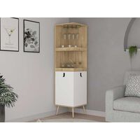 Bar Esquinero TuHome Huna 2 Puertas Blanco