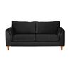 Sof&aacute; Latam Home Milan 2 Cuerpos Negro