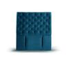 Respaldo Latam Home 1,5 Plazas Brescia Tela Velvet Azul