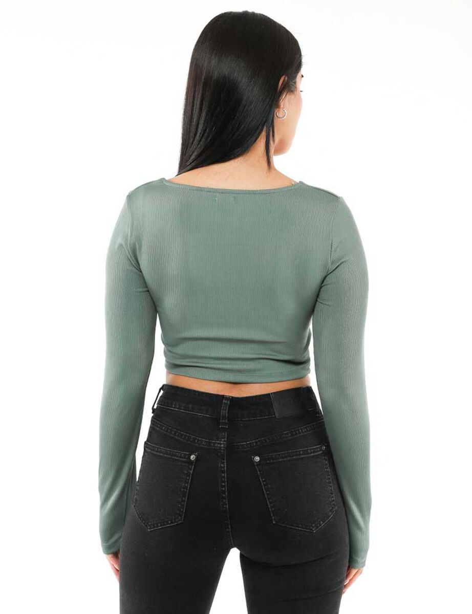 Polera Corset Manga Larga Mujer Icono