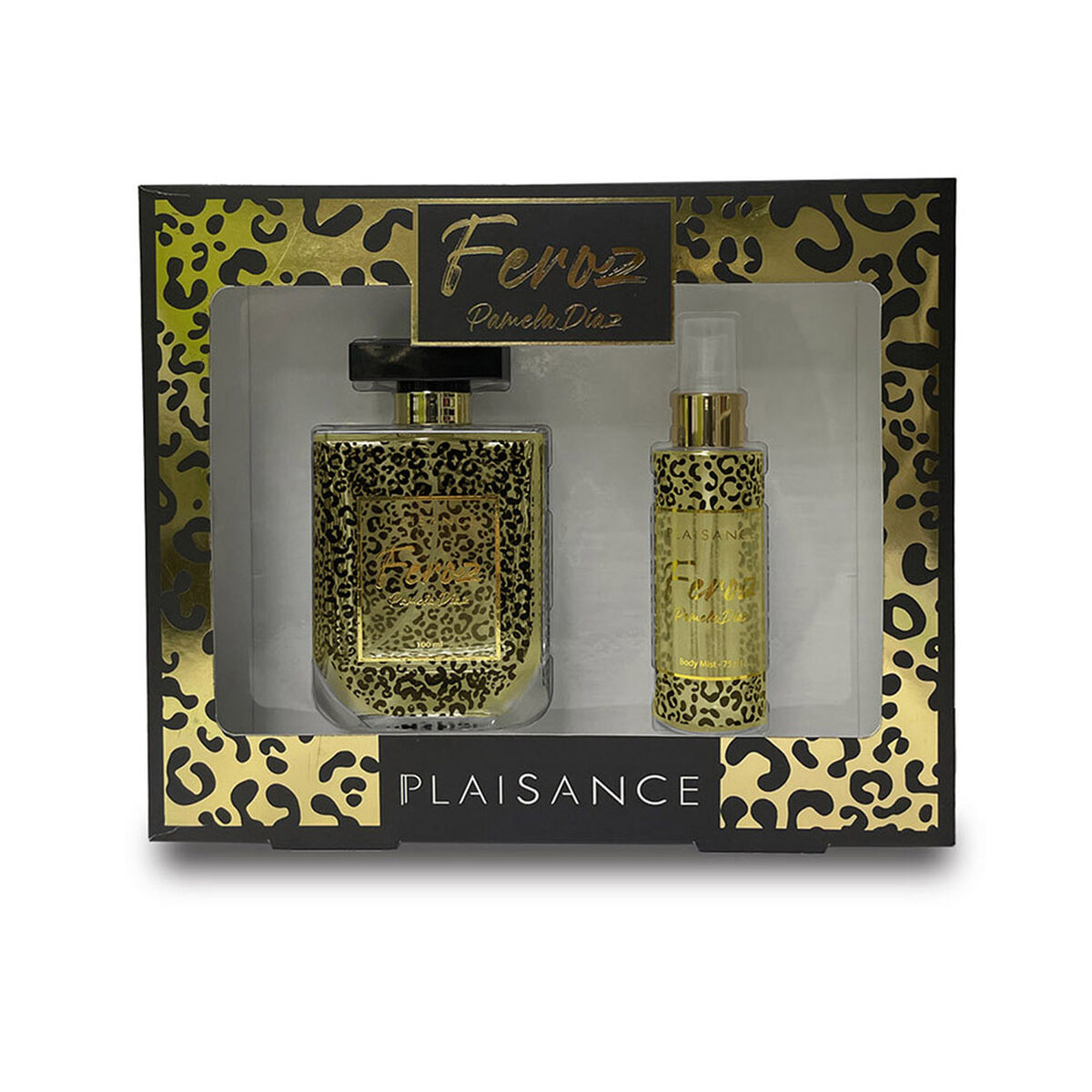 Set Perfume Pamela Díaz Feroz EDP 100 ml + Body Mist Plaisance