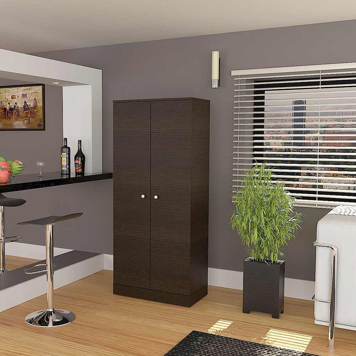 Mueble Bar con Espejo TuHome Sintra