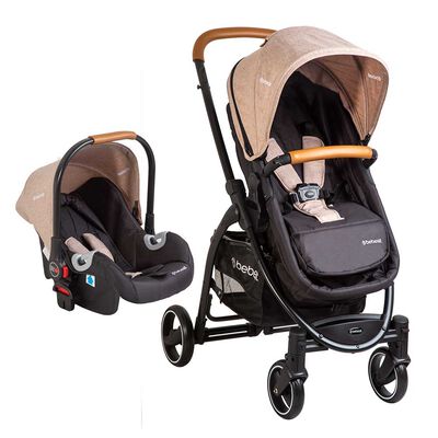 Imagen 1 del producto Coche Cuna Travel System Bebe Fénix Beige Bebesit