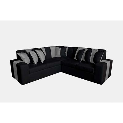 Imagen 1 del producto Sofá Secccional Muebles MYM Victor 4 Cuerpos Negro Gris