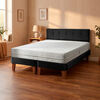 Cama Europea Latam Home 2 Plazas Zen Best 190 Cm Negro + Respaldo