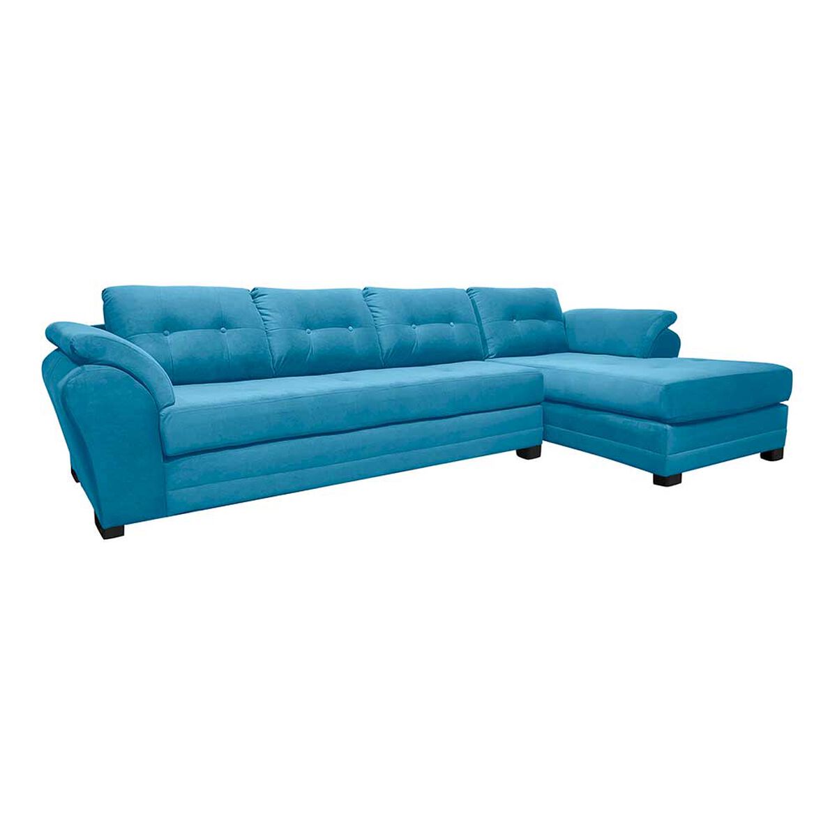 Sof&aacute; Seccional Living Factory Boston 5 Cuerpos Azul