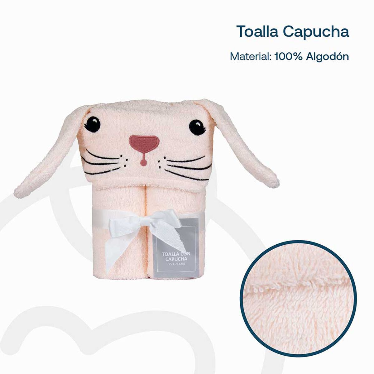 Toalla Capucha Conejo Bebesit