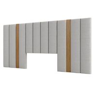 Respaldo Roca Super King Alcántara Gris