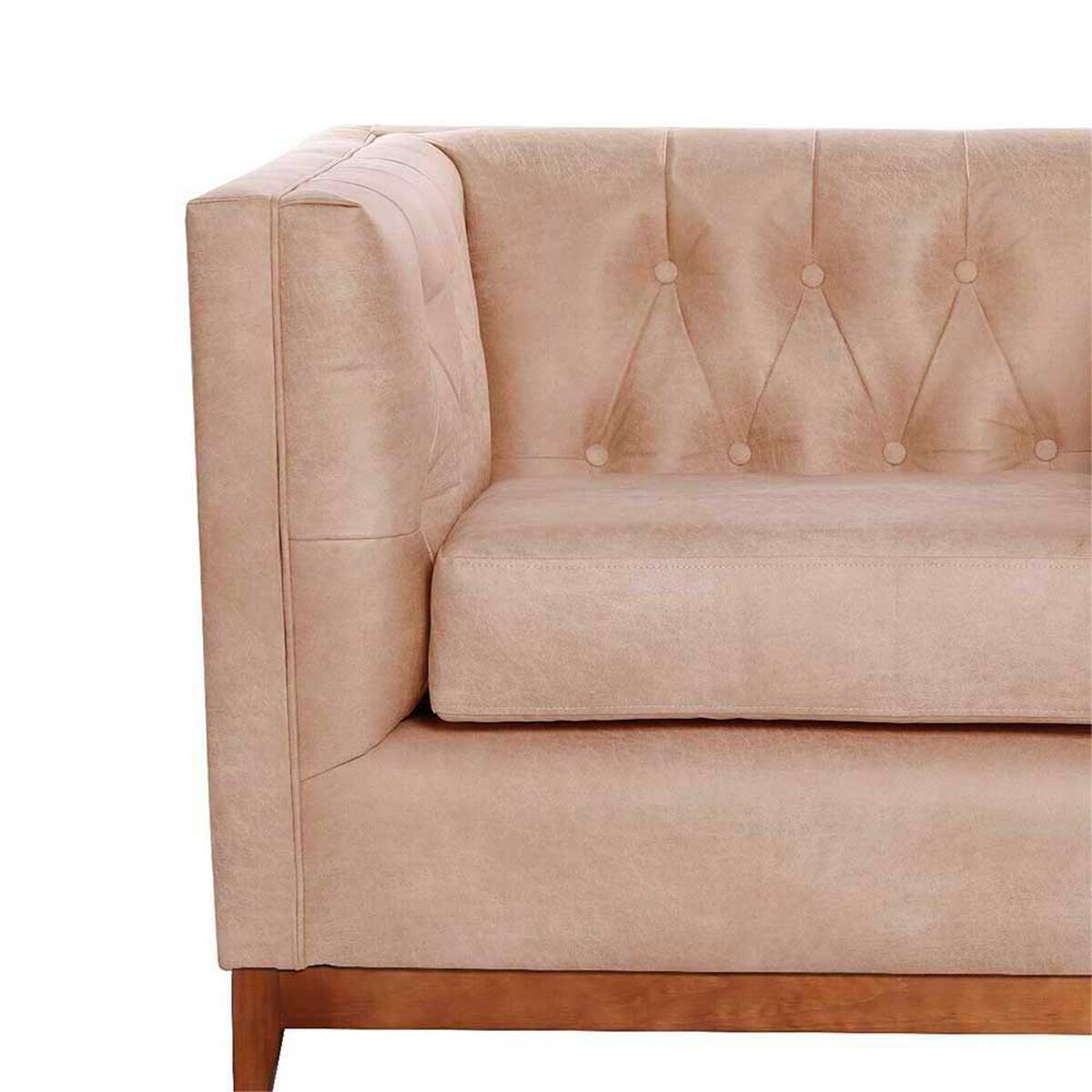 Sill&oacute;n Latam Home Cuero Colorado Roma 1 Cuerpo Beige