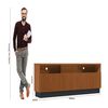 Rack TV Marau Altavision Hasta 75" Café Negro
