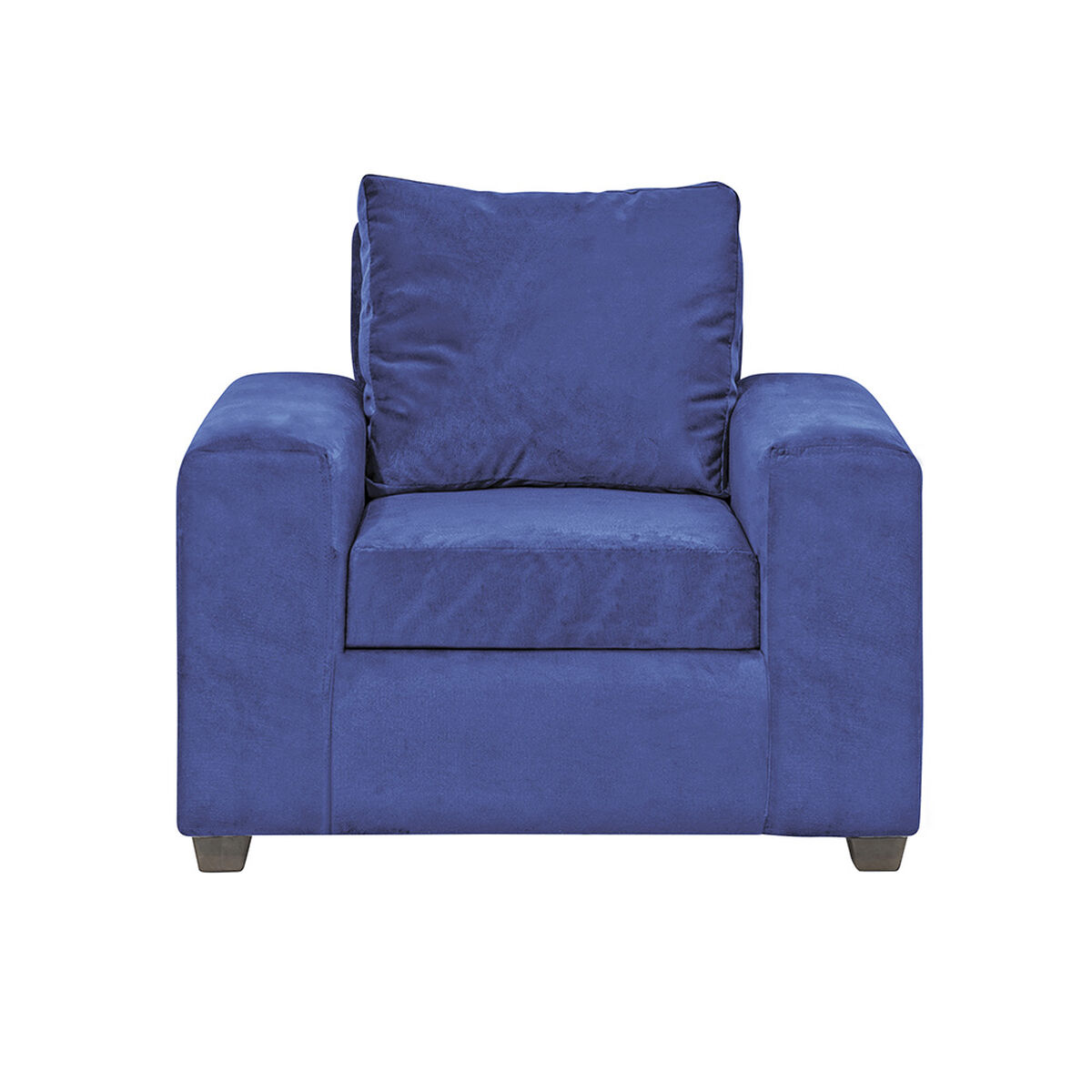 Juego de Living Innovamuebles Kahlo Sofá 3 Cuerpos + Dos Sillones 1 Cuerpo Azul