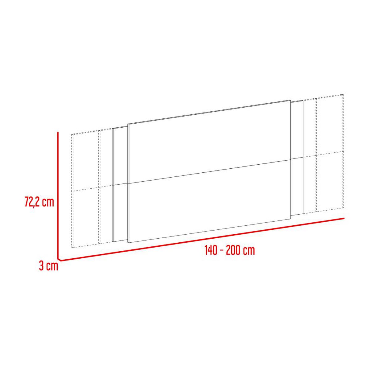 Respaldo Tuhome Neuss 2 Plazas Graduable Miel y plomo